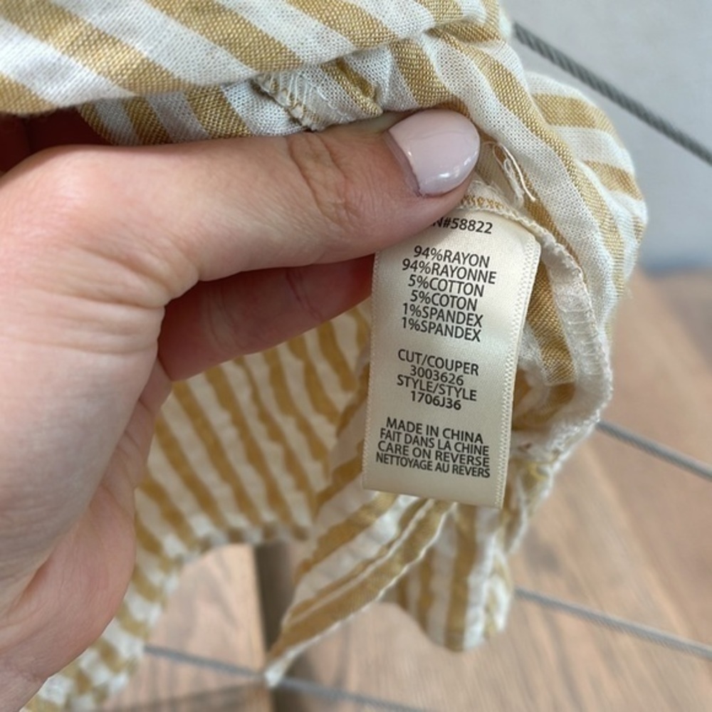 Max Studio Striped Oversized Button Up - image 7